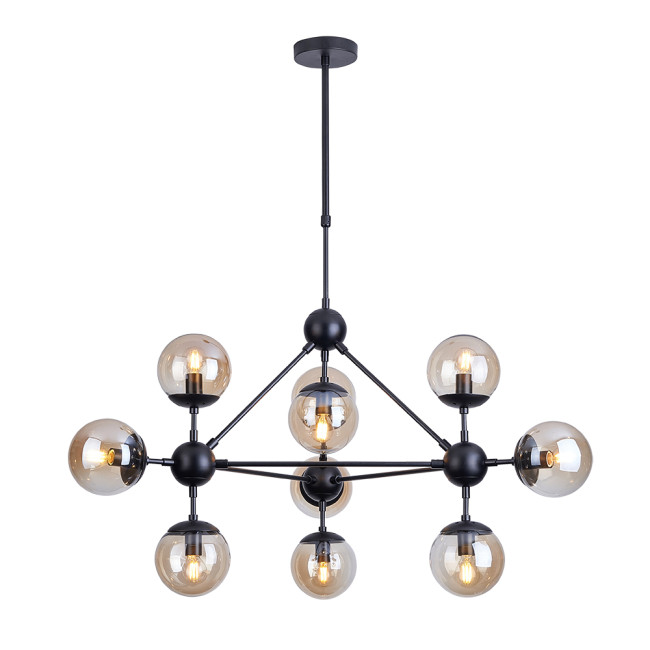 Подвесная люстра Arte Lamp Bolla A1664SP-10BK Подвесная люстра Arte Lamp Bolla A1664SP-10BK