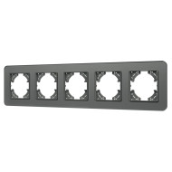 Рамка на 5 постов стеклянная Arlight FRM-OMALI-SFGS-5-GR 049722