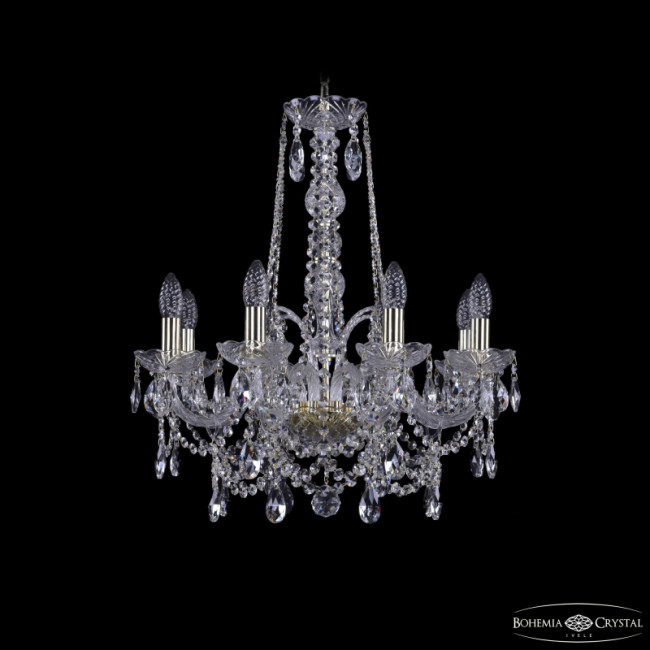 Подвесная люстра Bohemia Ivele Crystal 1411/8/195/h-65 G