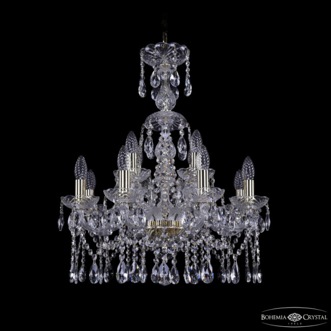 Подвесная люстра Bohemia Ivele Crystal 1413/8+4/200/XL-66 G