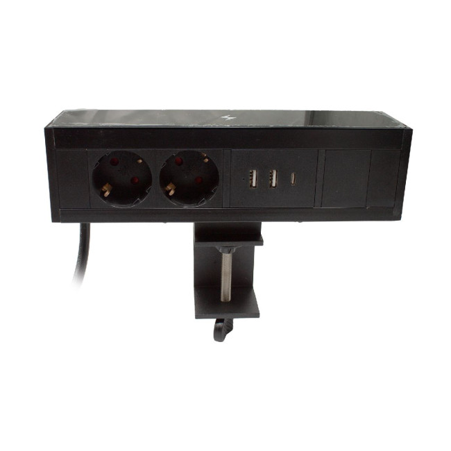 Блок розеток LE4 (2 секции 2 USB + 1 type-C беспроводная зарядка) Mebax 00-00002876 Блок розеток LE4 (2 секции 2 USB + 1 type-C беспроводная зарядка) Mebax 00-00002876