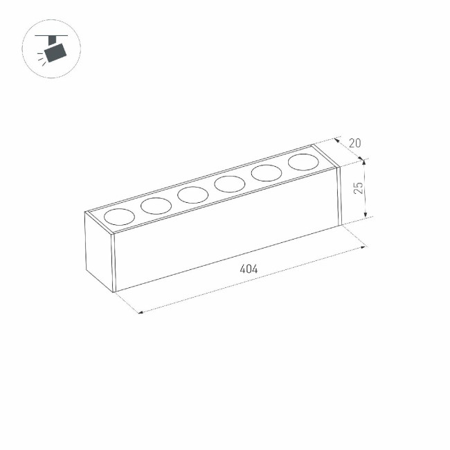 Трековый магнитный светильник Arlight MAG-DOTS-25-L400-12W Warm3000 (BK, 30 deg, 24V, DALI) 046324 Трековый магнитный светильник Arlight MAG-DOTS-25-L400-12W Warm3000 (BK, 30 deg, 24V, DALI) 046324