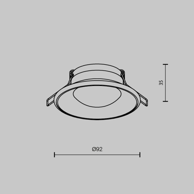 Встраиваемый светильник Maytoni Spark DL096-GU10-W Встраиваемый светильник Maytoni Spark DL096-GU10-W