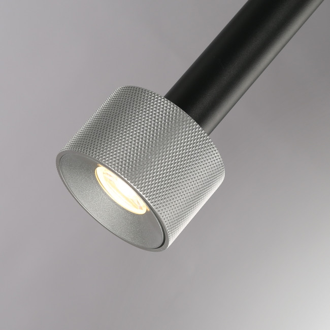 Подвесной светильник iLedex Delta 2362-1 BK+SL Подвесной светильник iLedex Delta 2362-1 BK+SL