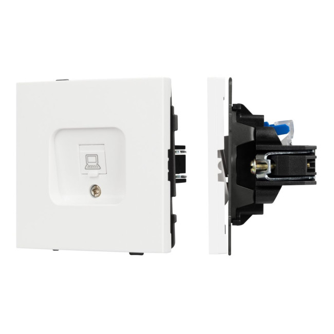 Механизм компьютерной розетки Arlight SCT-TENDO-MPC1-SFPL-WH (RJ-45, CAT6) 054594 Механизм компьютерной розетки Arlight SCT-TENDO-MPC1-SFPL-WH (RJ-45, CAT6) 054594