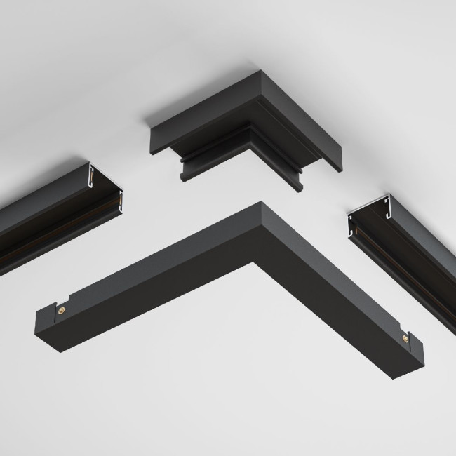 Коннектор угловой накладной Maytoni Basity TRA172CL-11B