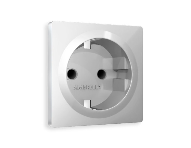Лицевая панель для розетки с/з со шторками Ambrella Volt Alfa AP4070 Лицевая панель для розетки с/з со шторками Ambrella Volt Alfa AP4070