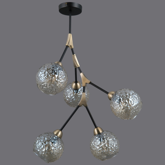 Люстра на штанге Illumico IL0263-5PSQ-79 BK AB Люстра на штанге Illumico IL0263-5PSQ-79 BK AB