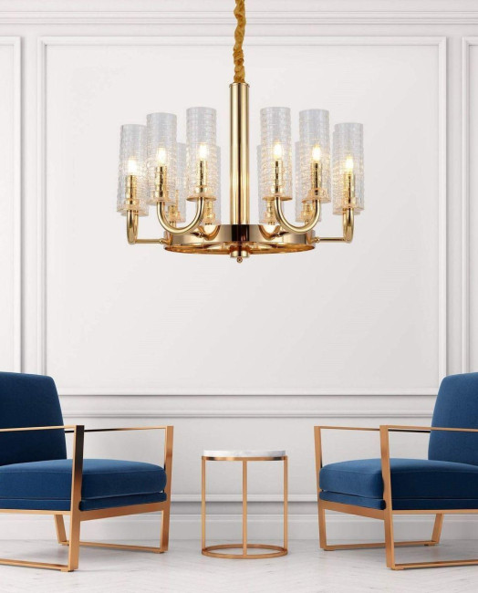 Подвесная люстра Lumina Deco Donatti LDP 8011-12 F.GD Подвесная люстра Lumina Deco Donatti LDP 8011-12 F.GD