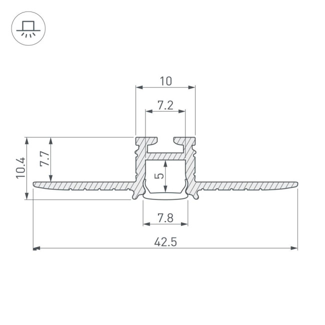 Профиль Arlight PIK-F-HIDE 030563 Профиль Arlight PIK-F-HIDE 030563