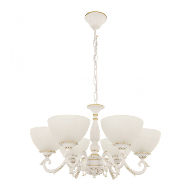 Подвесная люстра Arte Milano 340518/6 WT+G Подвесная люстра Arte Milano 340518/6 WT+G