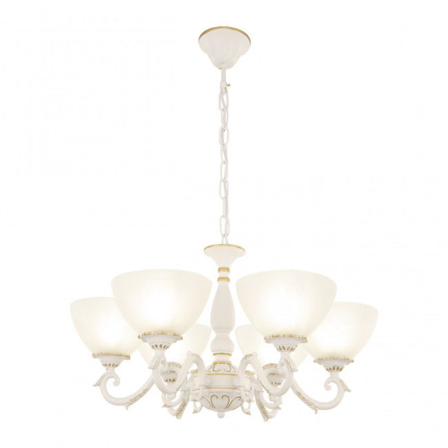 Подвесная люстра Arte Milano 340518/6 WT+G Подвесная люстра Arte Milano 340518/6 WT+G