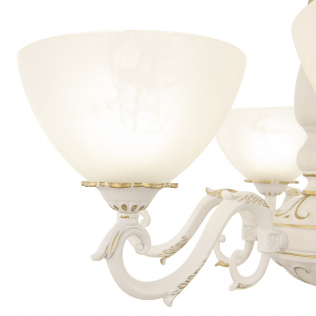 Подвесная люстра Arte Milano 340518/6 WT+G Подвесная люстра Arte Milano 340518/6 WT+G