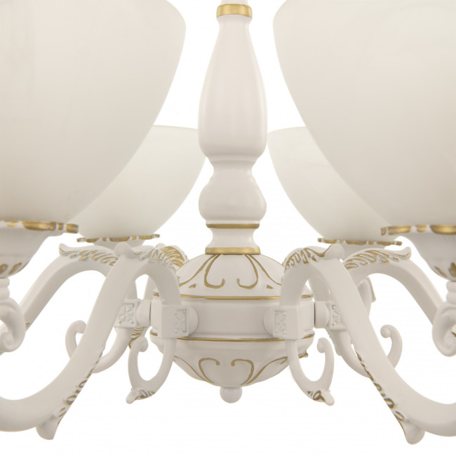 Подвесная люстра Arte Milano 340518/6 WT+G Подвесная люстра Arte Milano 340518/6 WT+G