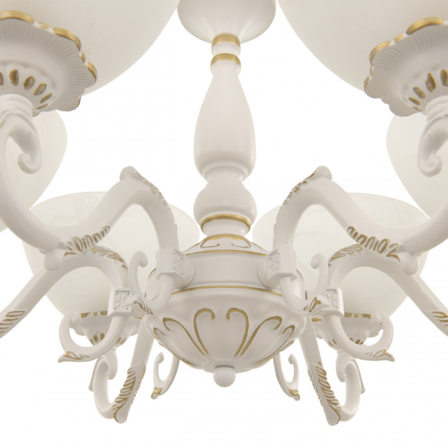 Подвесная люстра Arte Milano 340518/6 WT+G Подвесная люстра Arte Milano 340518/6 WT+G