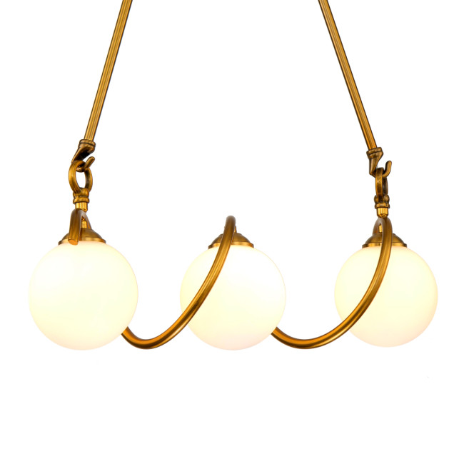 Подвесная люстра Delight Collection KG1212P-3 brass Подвесная люстра Delight Collection KG1212P-3 brass