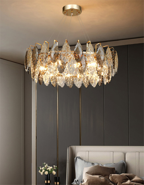 Подвесная люстра Delight Collection D8011P/R-800 gold/smoky