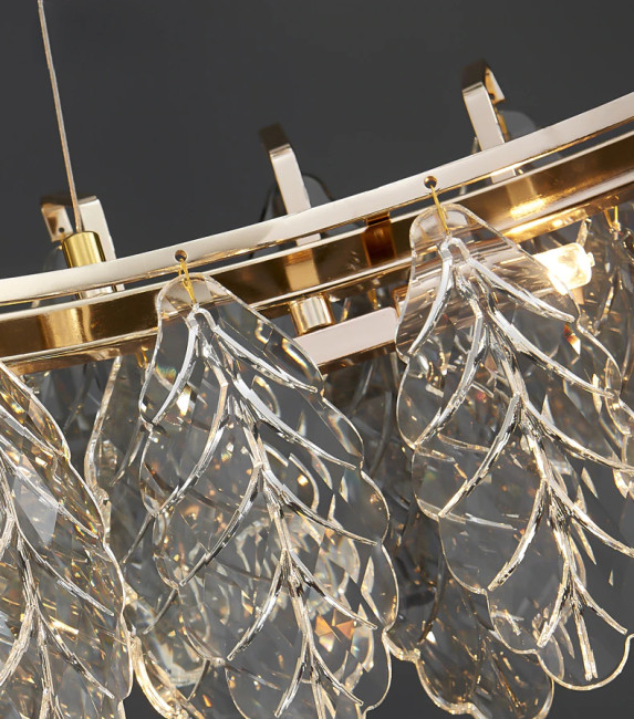 Подвесная люстра Delight Collection D8011P/R-800 gold/smoky