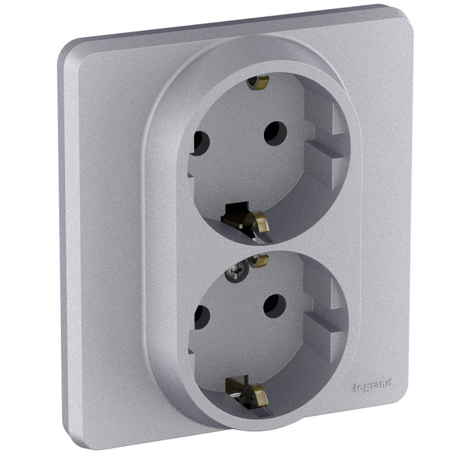 Розетка двойная с/з Legrand Inspiria 673752 Розетка двойная с/з Legrand Inspiria 673752