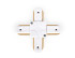 Коннектор Х-образный однофазный Ambrella Light Track System GL7082
