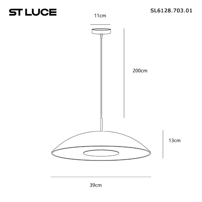 Подвесной светильник ST Luce Lid SL6128.703.01 Подвесной светильник ST Luce Lid SL6128.703.01