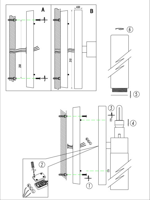 Подсветка для зеркал Odeon Light Tingi 2660/2W