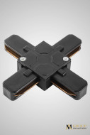 Трековый однофазный X-образный соединитель AM Group AM178 BK Трековый однофазный X-образный соединитель AM Group AM178 BK