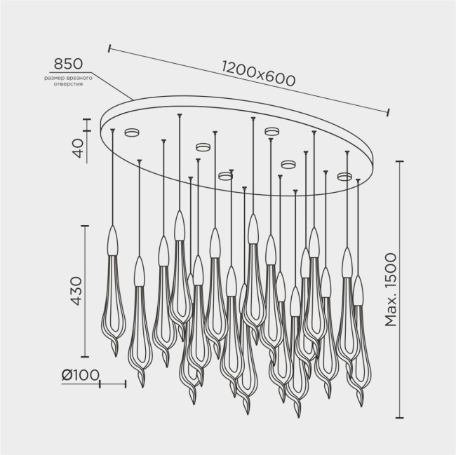 Подвесной светильник Modelux ML.89181.18 BS Подвесной светильник Modelux ML.89181.18 BS