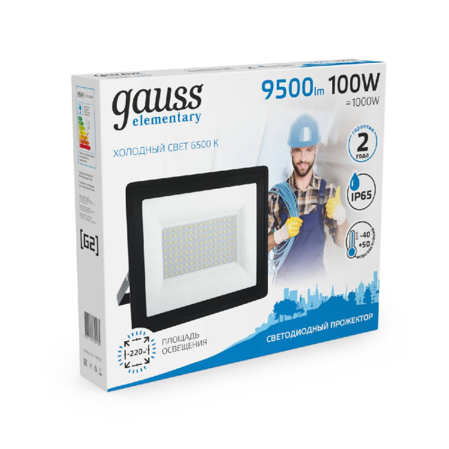 Прожектор светодиодный Gauss 100W 613100100 Прожектор светодиодный Gauss 100W 613100100