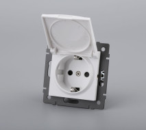 Механизм розетки влагозащищённый Arlight SCT-MCP-PL-WH-V (250V, 16A) 049833