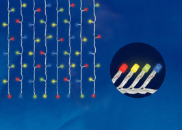 Светодиодная гирлянда Uniel (07943) занавес разноцветный ULD-C2030-240/DTA Multi IP20 Светодиодная гирлянда Uniel (07943) занавес разноцветный ULD-C2030-240/DTA Multi IP20