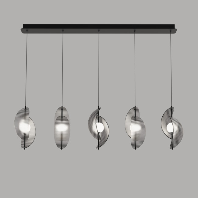 Подвесной светильник MD24030035-5B black/smoky Подвесной светильник MD24030035-5B black/smoky