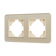 Рамка на 2 поста стеклянная Arlight FRM-OMALI-SFGS-2-GD 049711