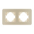 Рамка на 2 поста стеклянная Arlight FRM-OMALI-SFGS-2-GD 049711