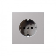 Розетка SCHUKO с защитными шторками 16A 250V 2P+T, цвет Белый матовый (soft touch) Jasmart FD5501PWM