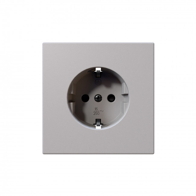 Розетка SCHUKO с защитными шторками 16A 250V 2P+T, цвет Белый матовый (soft touch) Jasmart FD5501PWM Розетка SCHUKO с защитными шторками 16A 250V 2P+T, цвет Белый матовый (soft touch) Jasmart FD5501PWM