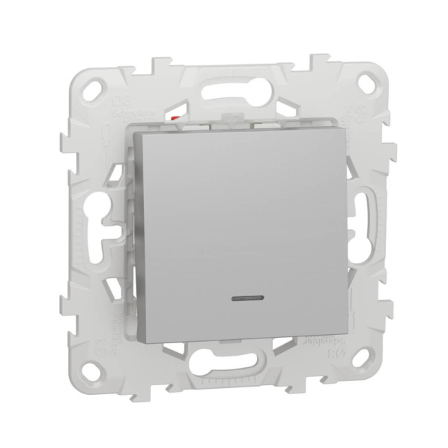 Переключатель одноклавишный перекрестный с подсветкой Schneider Electric Unica New NU520530N Переключатель одноклавишный перекрестный с подсветкой Schneider Electric Unica New NU520530N