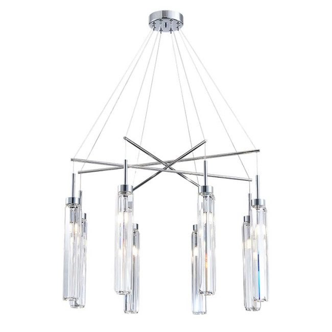 Подвесная люстра Newport 4524+4/S chrome М0066076 Подвесная люстра Newport 4524+4/S chrome М0066076