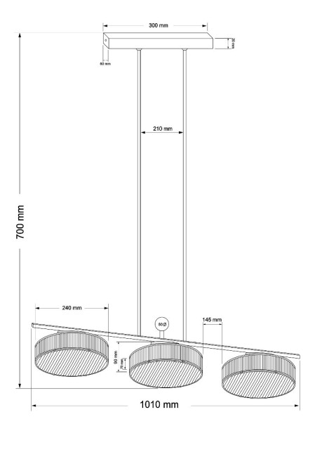 Подвесная люстра Kutek Lavone LAV-ZWL-6(Z)240