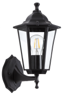 Уличный настенный светильник ЭРА Веледа GBW-104-BL-0360 230В Е27 IP54 чёрный вверх Б0071476