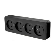 Розетка 4-местная б/з Stekker София 49319 MST10-14-02 Розетка 4-местная б/з Stekker София 49319 MST10-14-02