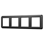Рамка четырехместная Arlight FRM-VERSA-PL-4-BK 045188 Рамка четырехместная Arlight FRM-VERSA-PL-4-BK 045188
