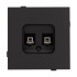 Механизм компьютерной розетки двойной SCT-TENDO-MPC2-SFPL-BK (RJ-45, CAT6) 054595 Механизм компьютерной розетки двойной SCT-TENDO-MPC2-SFPL-BK (RJ-45, CAT6) 054595