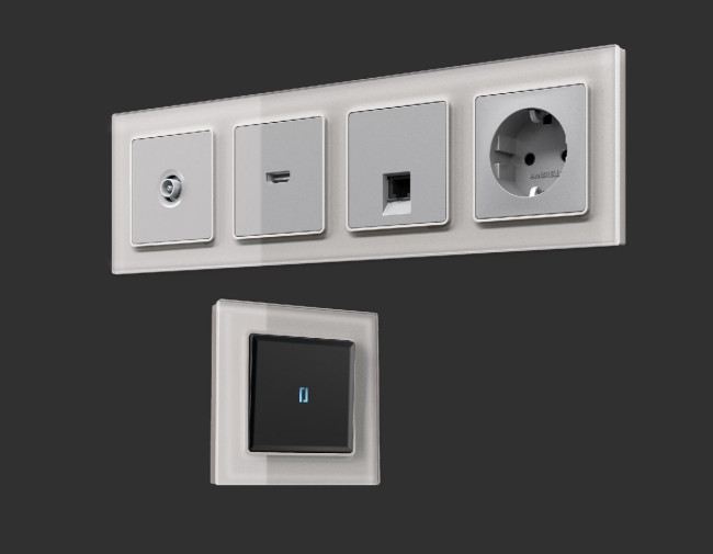 Рамка пятиместная Ambrella Volt Platos AF330405 Рамка пятиместная Ambrella Volt Platos AF330405