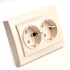 Розетка 2-местная Stekker PST16-9014-02 с защитной шторкой 39240 Розетка 2-местная Stekker PST16-9014-02 с защитной шторкой 39240