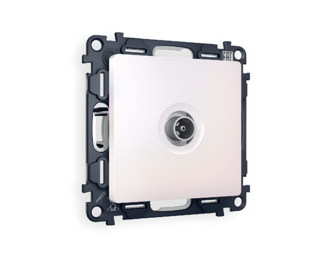 Комплект механизма TV розетки проходной 5-1000 MHz 4dB Ambrella Volt Alfa MA213030