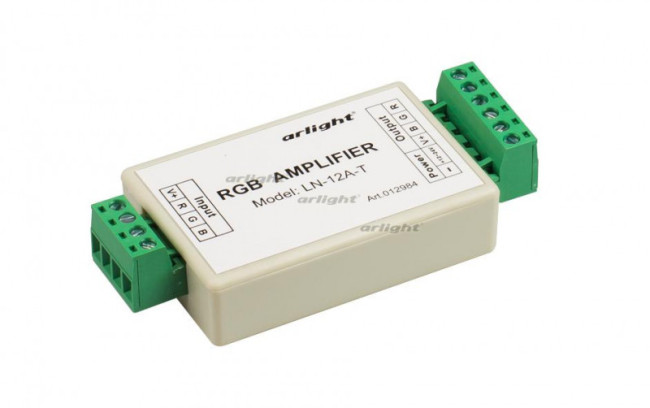 RGB-усилитель Arlight LN-12A-T (12/24V, 144/288W) 012984 RGB-усилитель Arlight LN-12A-T (12/24V, 144/288W) 012984