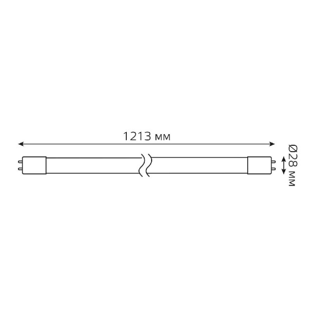 Лампа светодиодная Gauss G13 20W 4000К матовая 93029-R Лампа светодиодная Gauss G13 20W 4000К матовая 93029-R