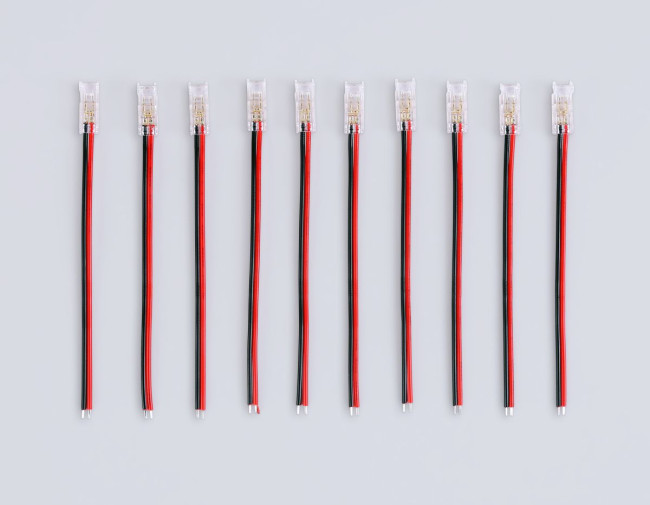 Соединитель гибкий односторонний Ambrella Light Illumination COB 12/24V для лент 5mm (2 конт.) (10шт. в комплекте) GS7373 Соединитель гибкий односторонний Ambrella Light Illumination COB 12/24V для лент 5mm (2 конт.) (10шт. в комплекте) GS7373