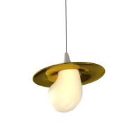 Подвесной светильник 10238P/1 gold/white Подвесной светильник 10238P/1 gold/white